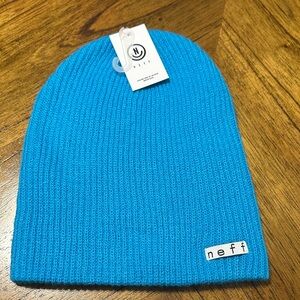 Neff Daily Teal Unisex ribbed knit texture Beanie